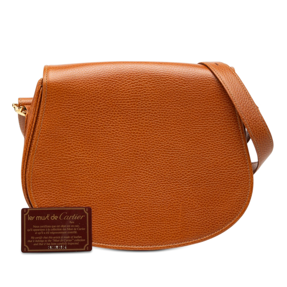 Pre-Loved Cartier Grained Calfskin Must De Cartier Crossbody - Picture 7 of 7